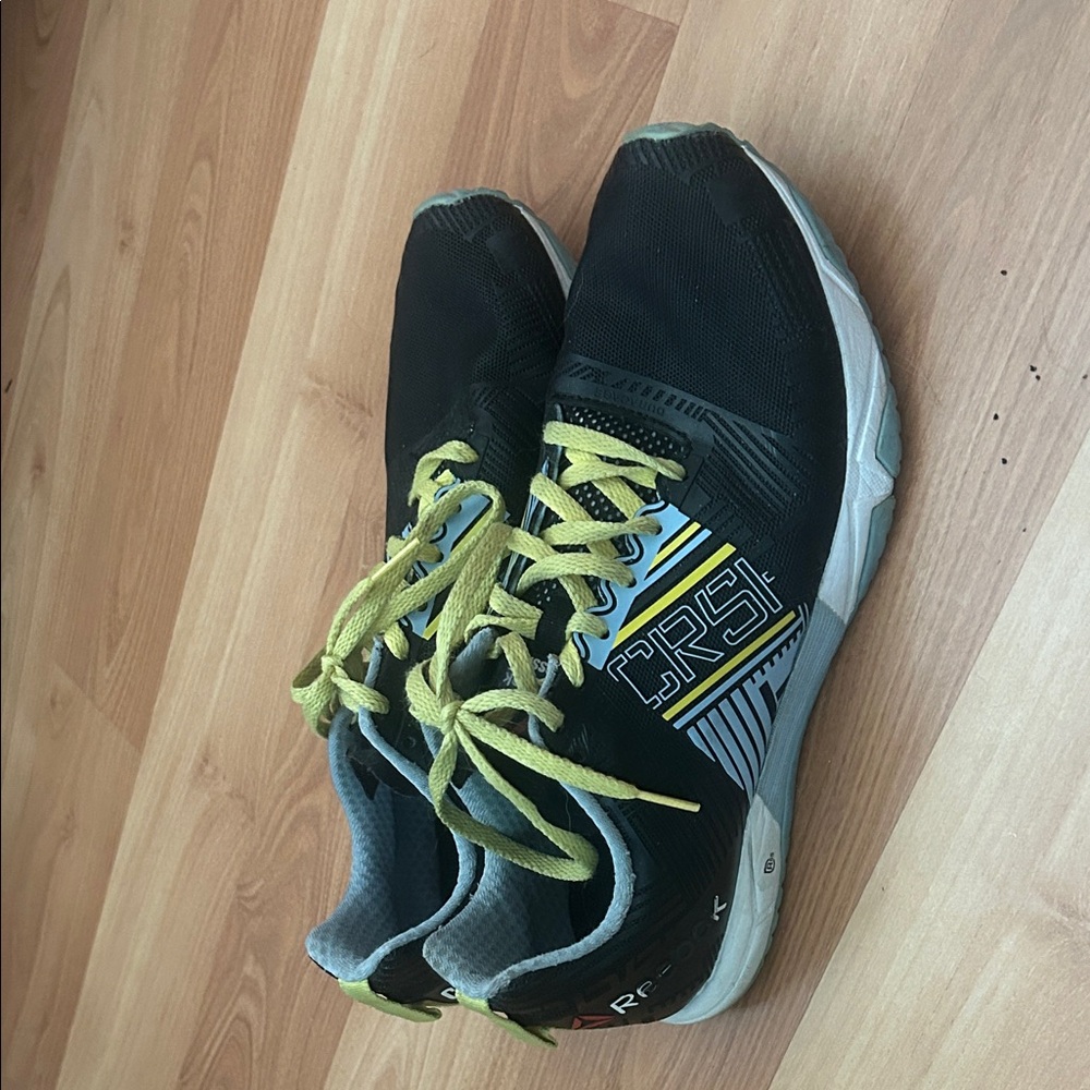 Reebok Black and Yellow Athletic Shoes